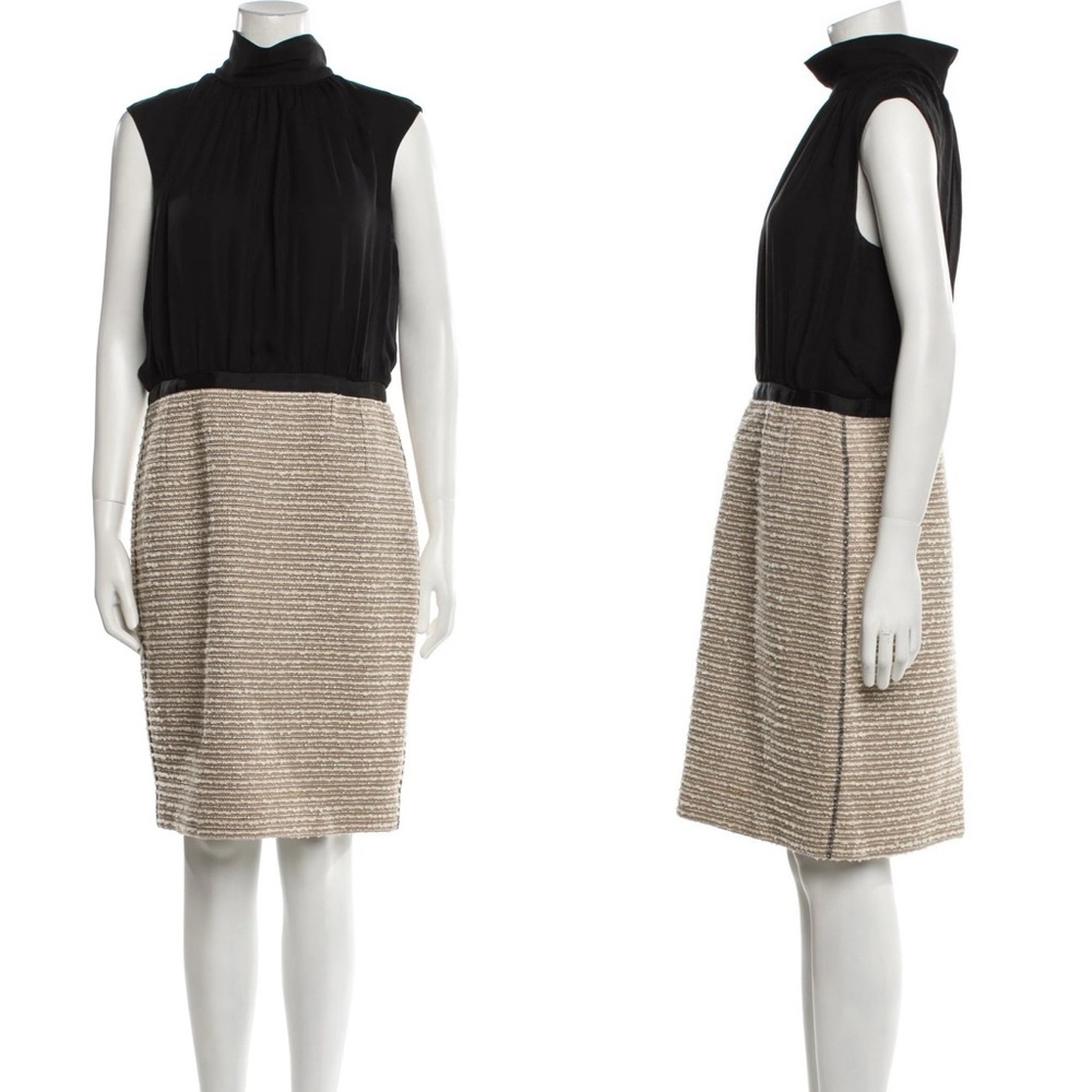 Oscar de la Renta Silk Tweed Dress